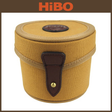 Tourbon New Alta Qualidade Bolsa Brown Canvas Carretel De Pesca Com Mosca Caso